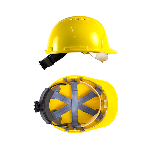 Safety helmet with integral visor